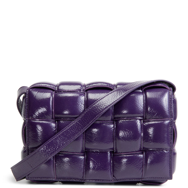 BOTTEGA VENETA Maxi Intrecciato Padded Cassette Shoulder Bag - Purple