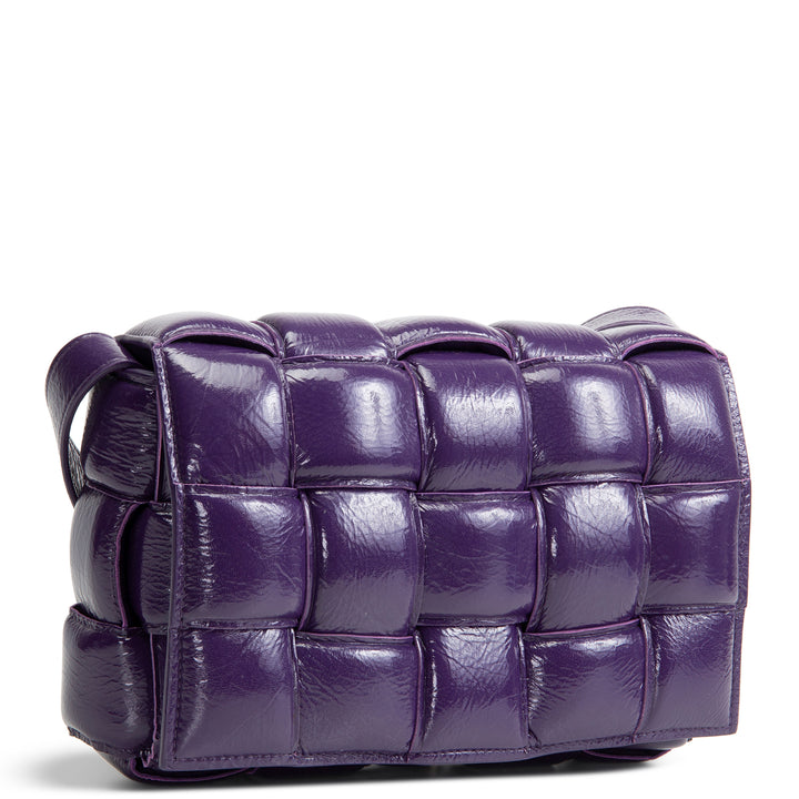 BOTTEGA VENETA Maxi Intrecciato Padded Cassette Shoulder Bag - Purple