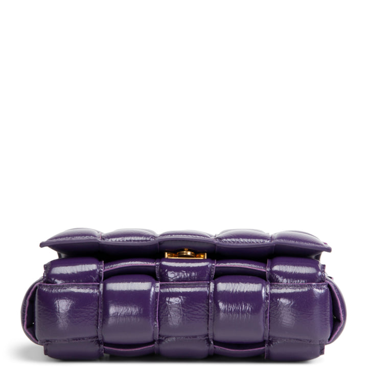 BOTTEGA VENETA Maxi Intrecciato Padded Cassette Shoulder Bag - Purple