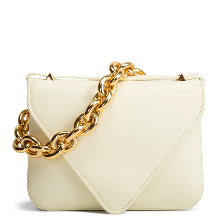 BOTTEGA VENETA Chain Link Mount Crossbody - Pale Yellow