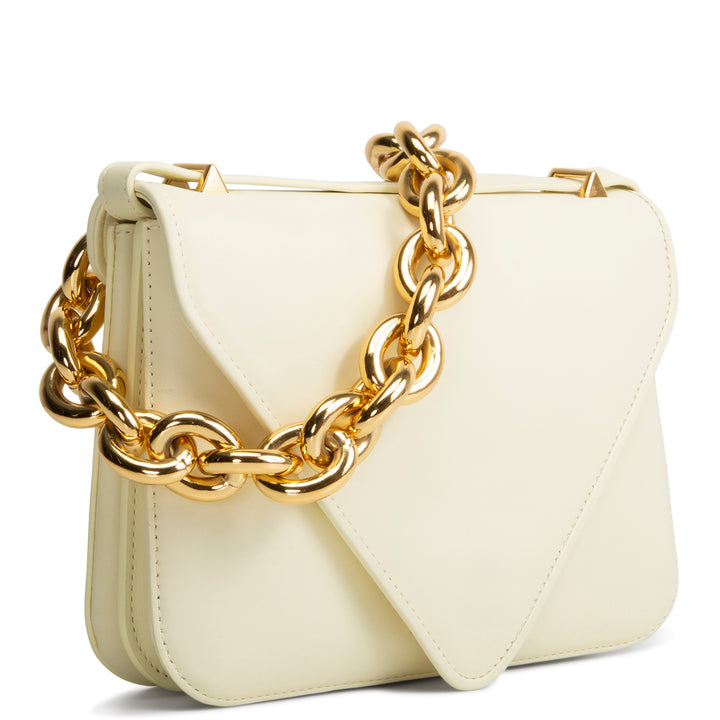 BOTTEGA VENETA Chain Link Mount Crossbody - Pale Yellow
