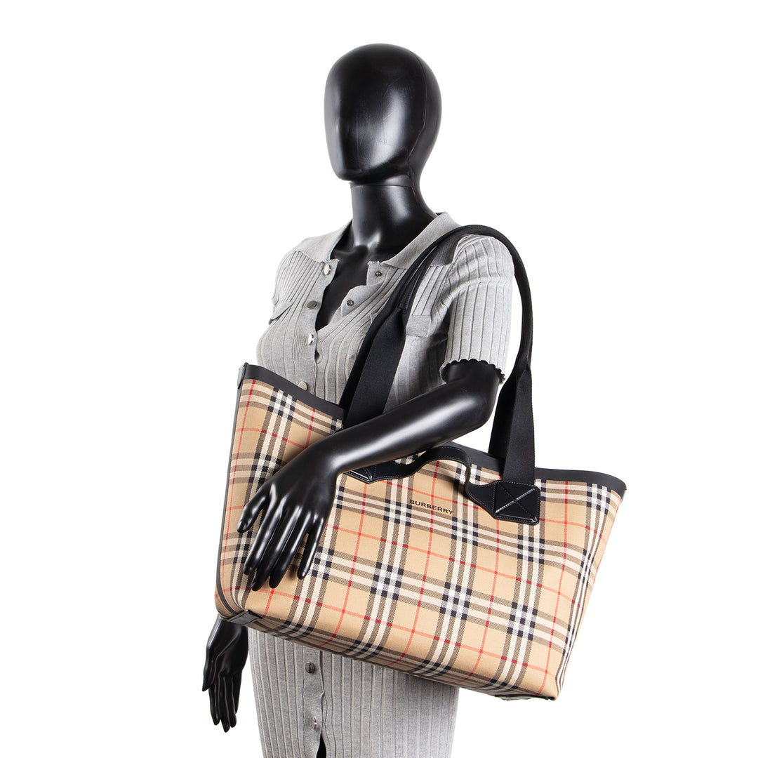 BURBERRY Vintage Check Medium Austen Tote