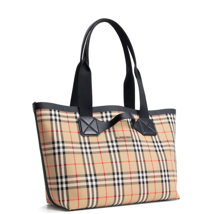 BURBERRY Vintage Check Medium Austen Tote