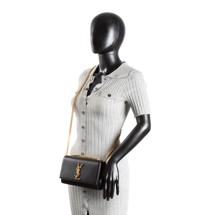 SAINT LAURENT Small Kate Bag - Black