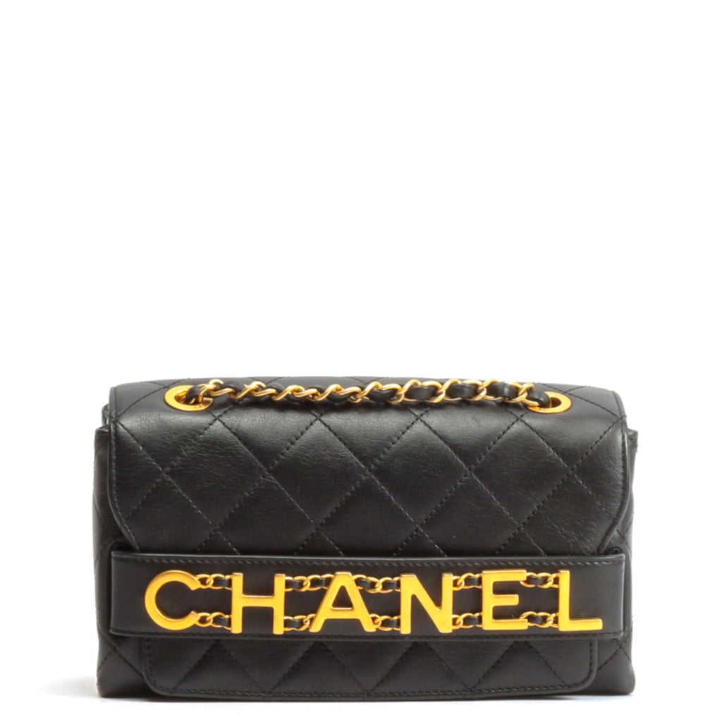 Chanel logo bag hot sale