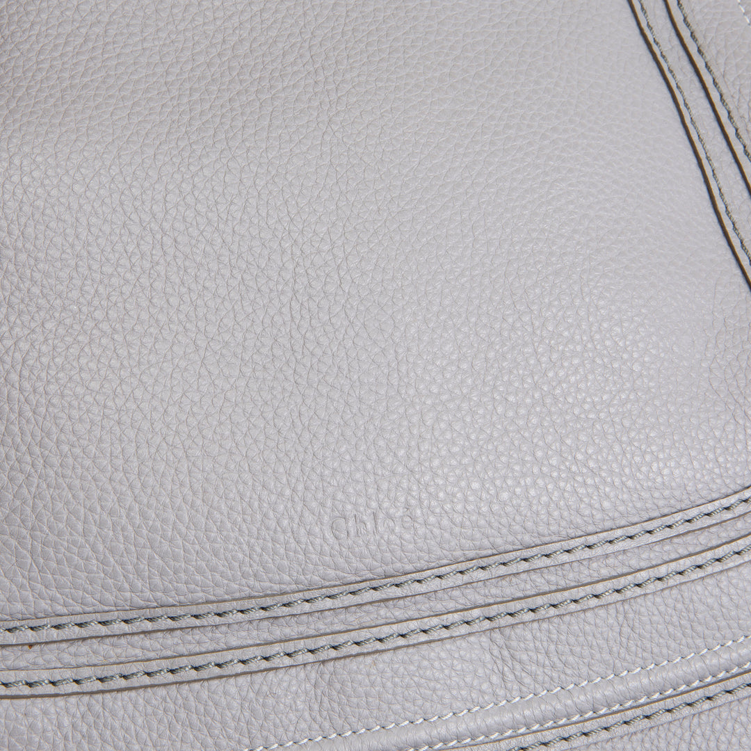 CHLOE Large Marcie Shoulder Bag - Cashmere Gray