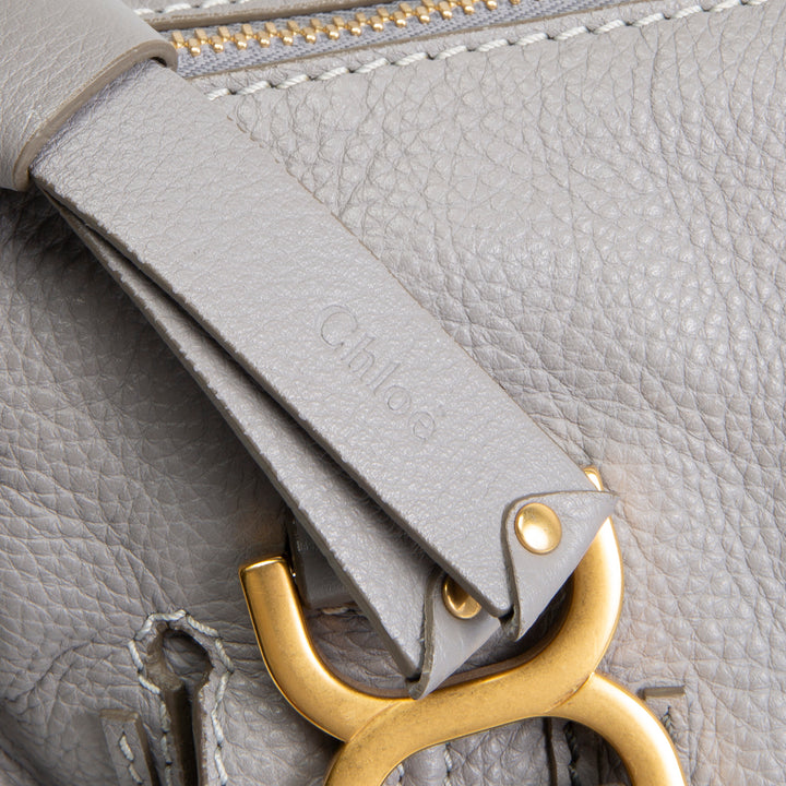 CHLOE Large Marcie Shoulder Bag - Cashmere Gray