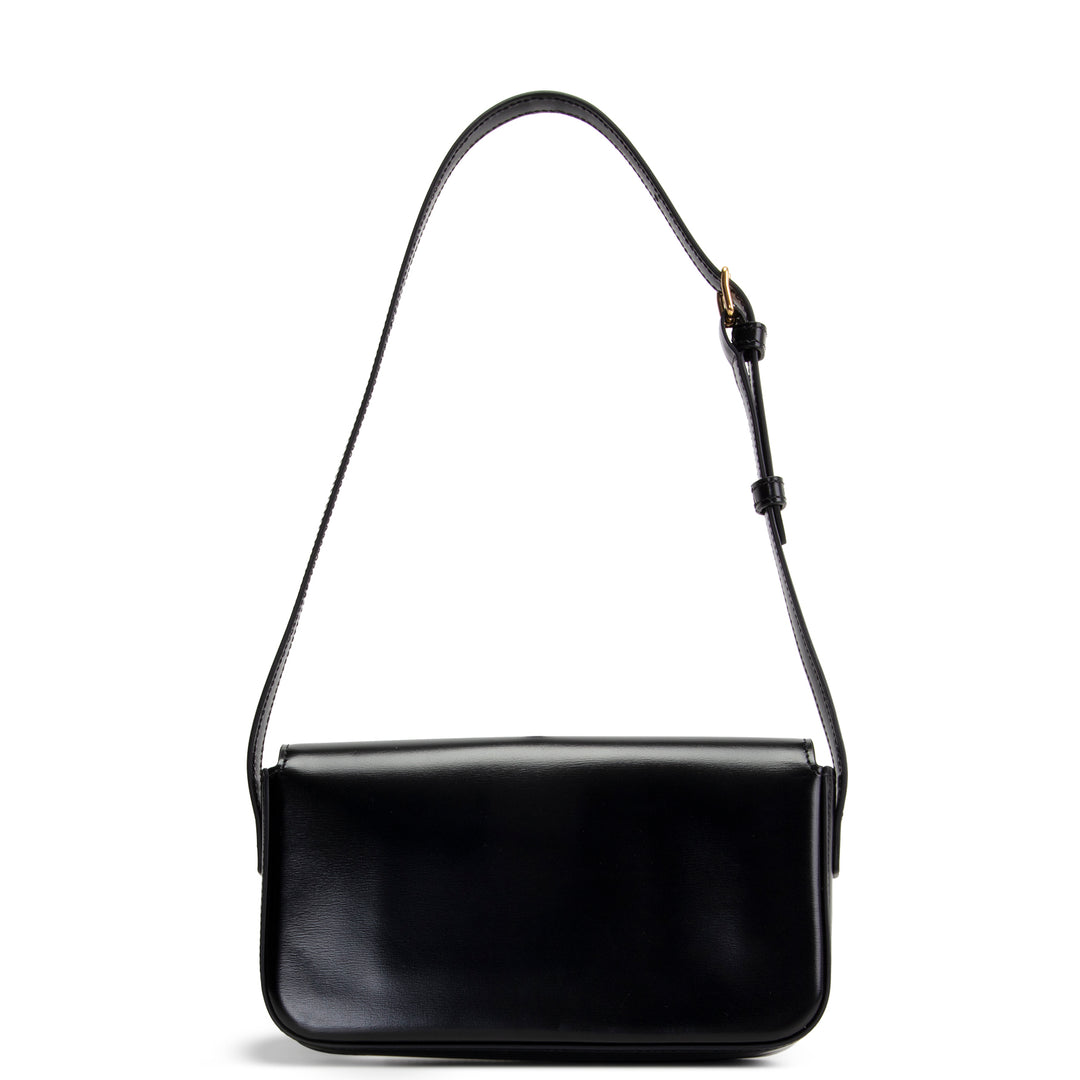 CELINE Claude Triomphe Shoulder Bag - Black