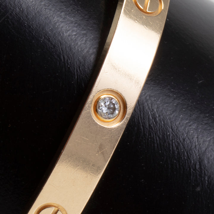 CARTIER 4 Diamond Love Bracelet - FINAL SALE