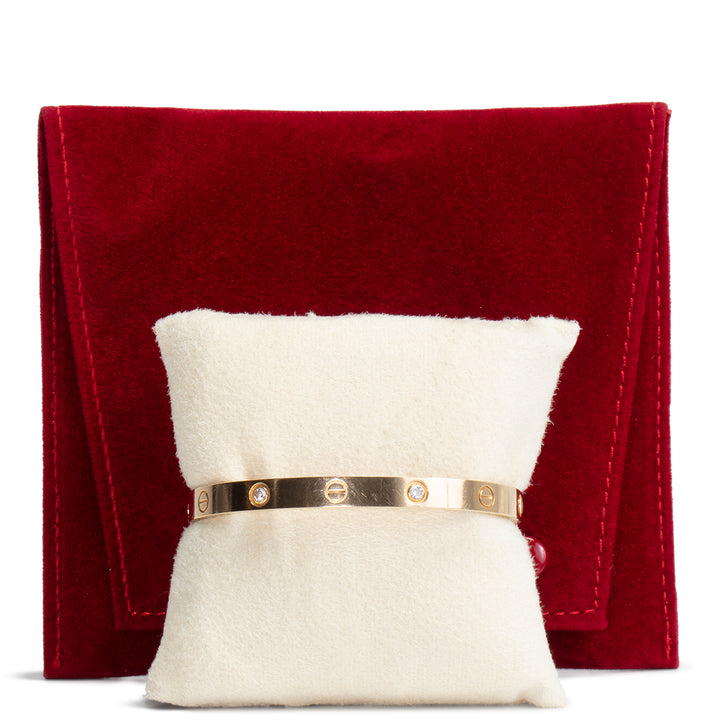 CARTIER 4 Diamond Love Bracelet - FINAL SALE