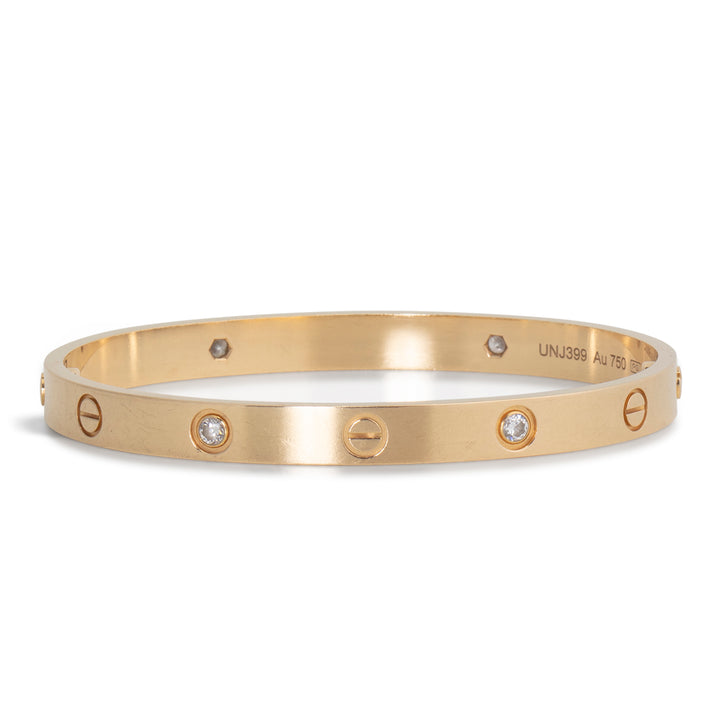 CARTIER 4 Diamond Love Bracelet - FINAL SALE