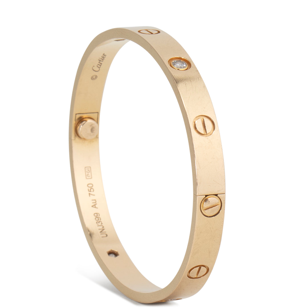 CARTIER 4 Diamond Love Bracelet - FINAL SALE