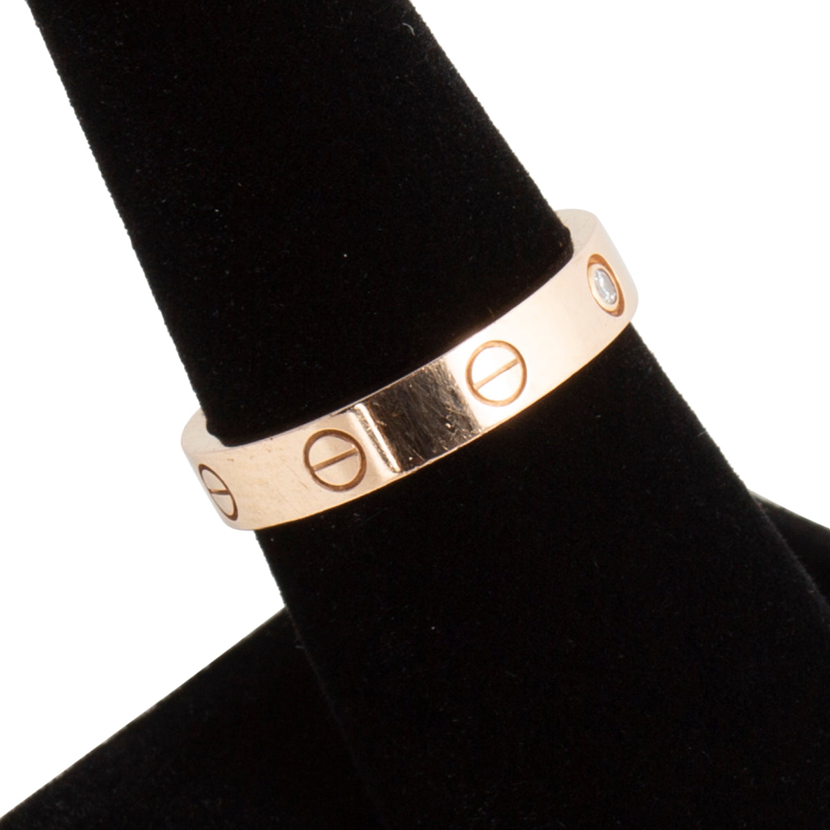 CARTIER 1 Diamond Small Love Ring