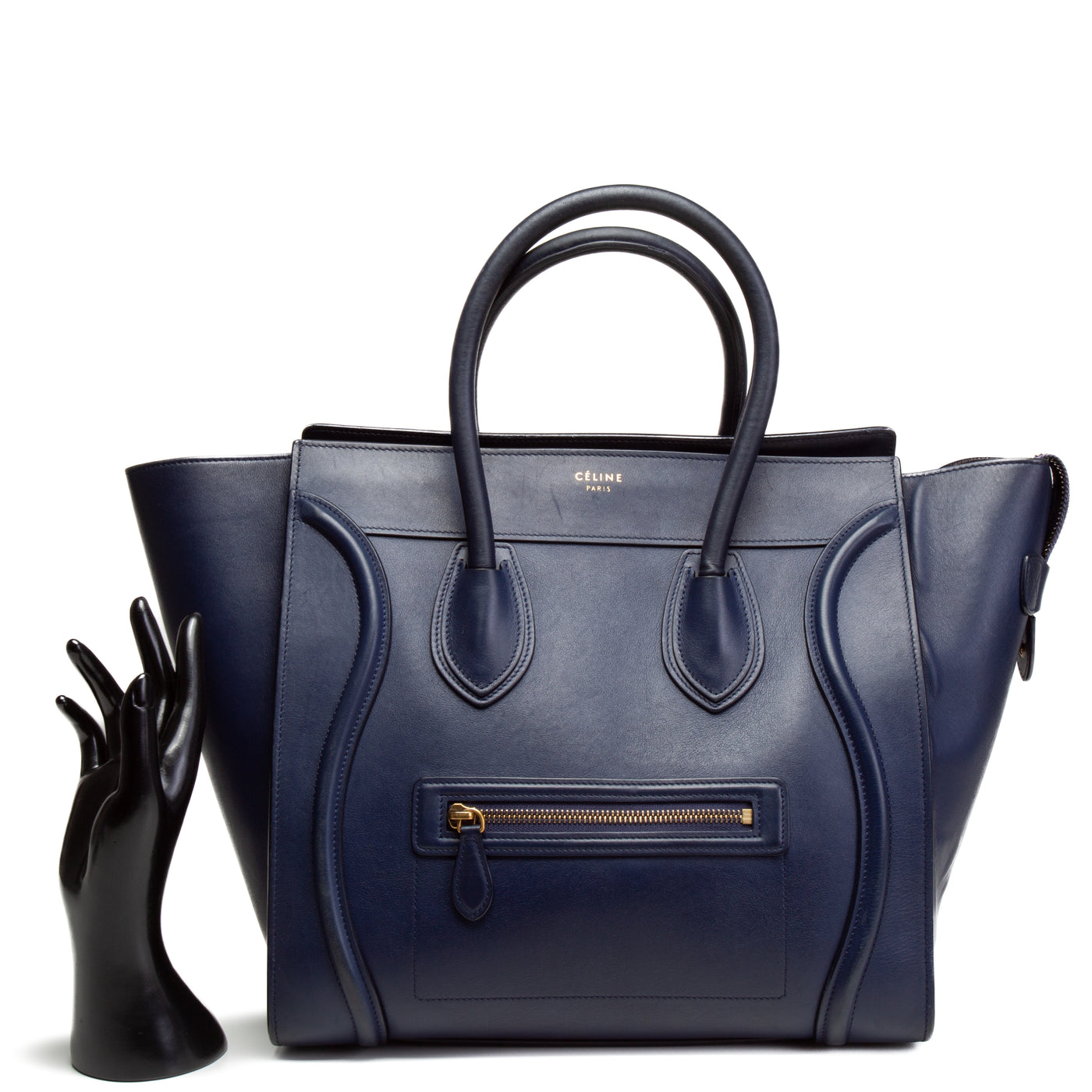 CELINE Mini Luggage Tote - Navy OUTLET FINAL SALE