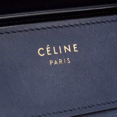 CELINE Mini Luggage Tote - Navy OUTLET FINAL SALE