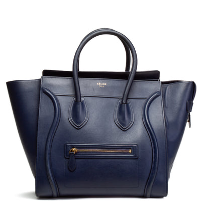 CELINE Mini Luggage Tote - Navy OUTLET FINAL SALE