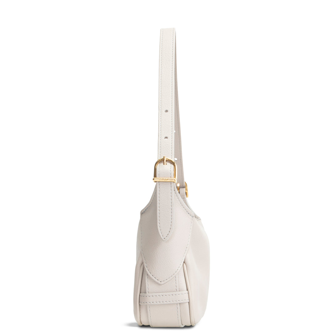 CELINE Supple Calfskin Leather Romy Mini - Bone Gray