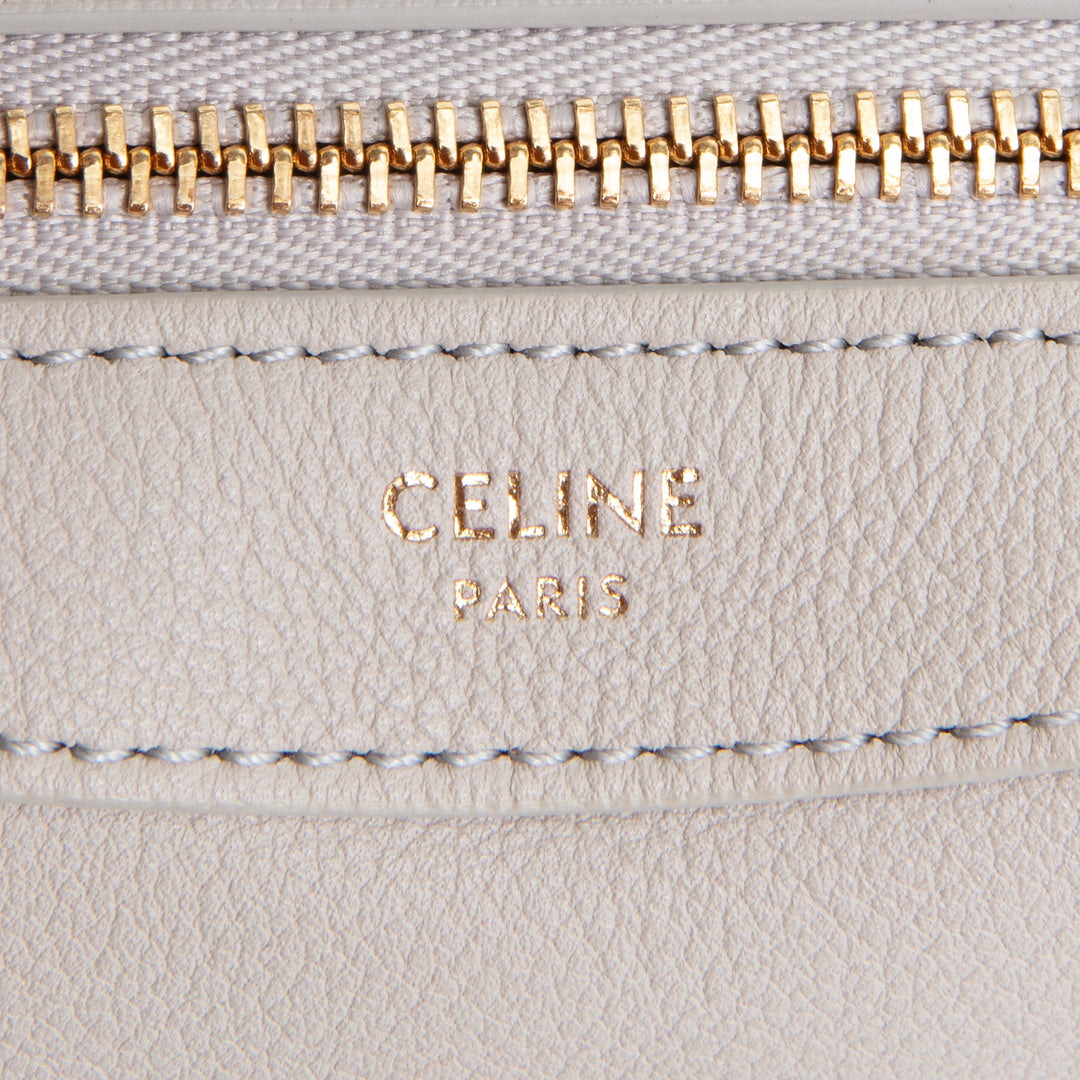 CELINE Supple Calfskin Leather Romy Mini - Bone Gray