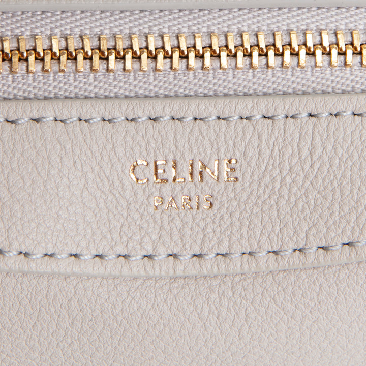 CELINE Supple Calfskin Leather Romy Mini - Bone Gray