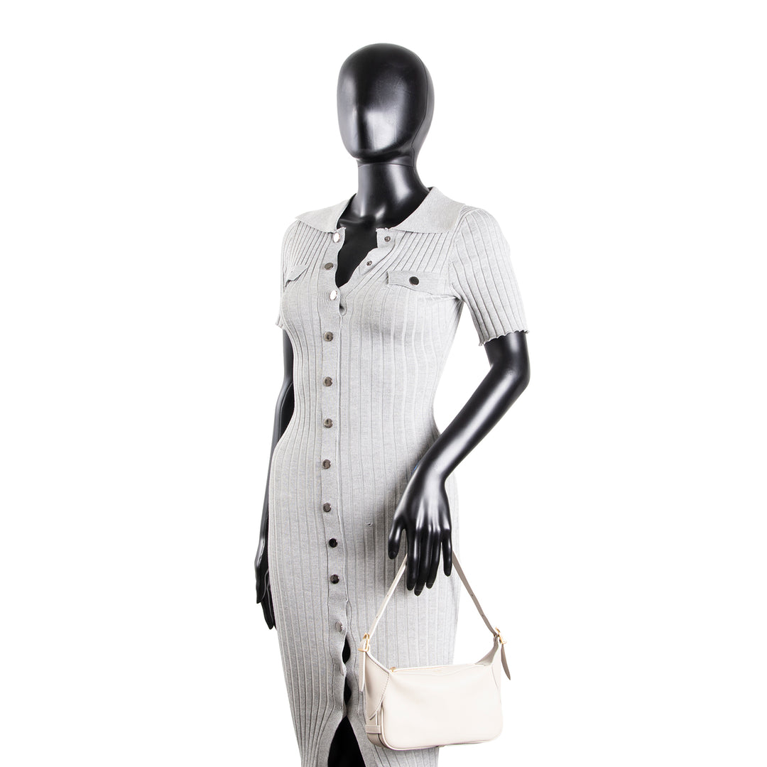 CELINE Supple Calfskin Leather Romy Mini - Bone Gray