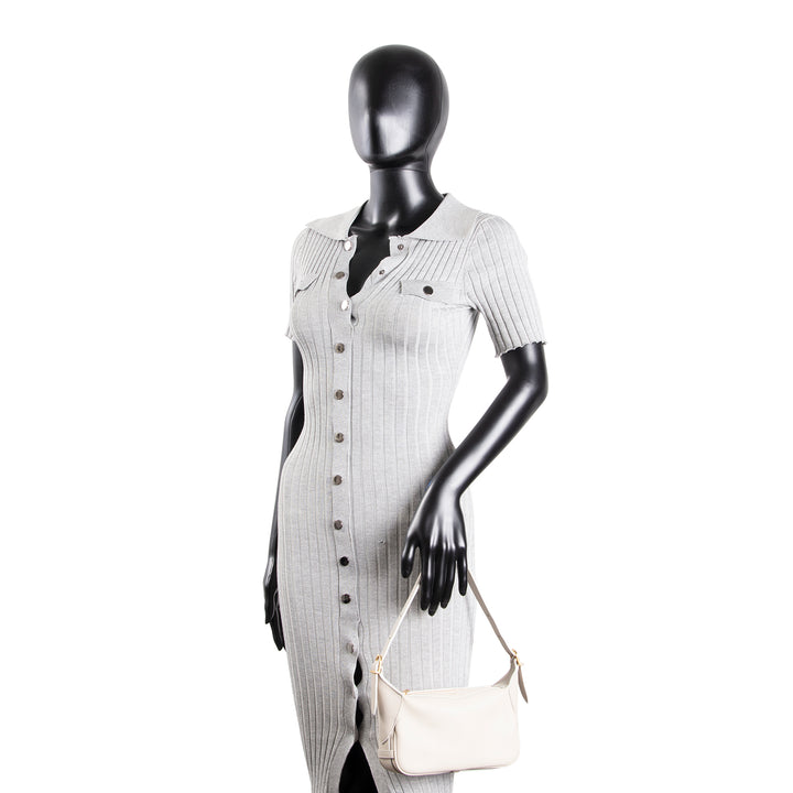 CELINE Supple Calfskin Leather Romy Mini - Bone Gray