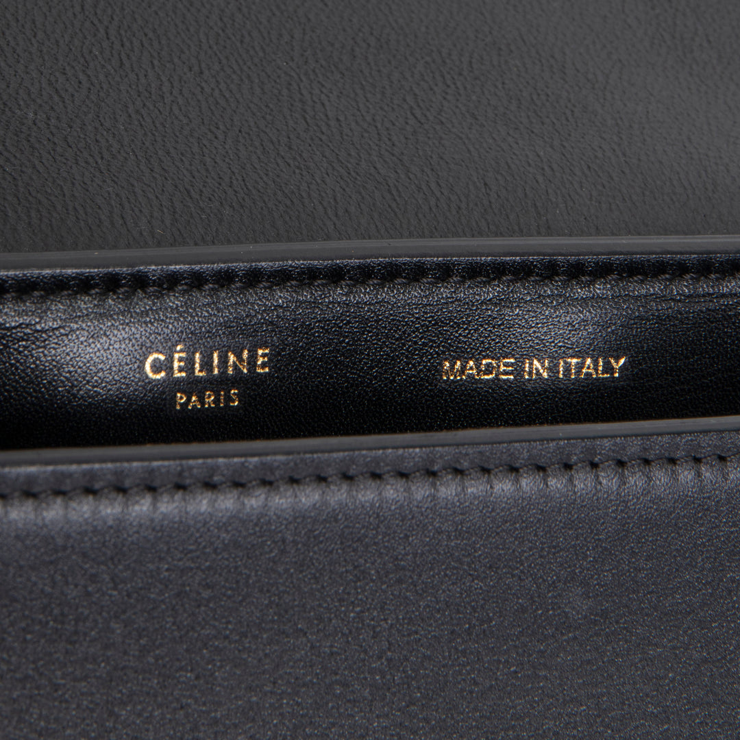 CELINE Trapeze Top Handle Bag - Blue/Taupe/Black