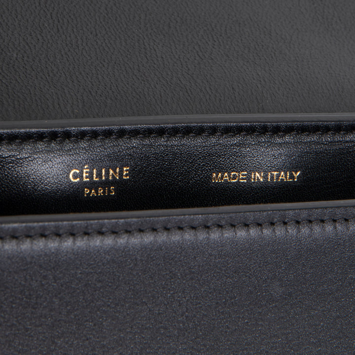 CELINE Trapeze Top Handle Bag - Blue/Taupe/Black