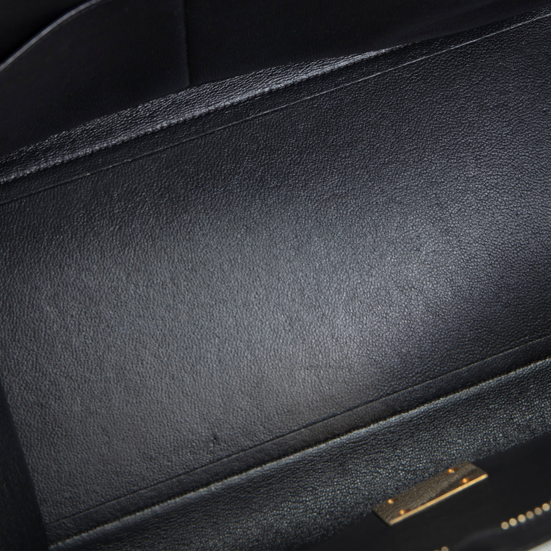 CELINE Trapeze Top Handle Bag - Blue/Taupe/Black