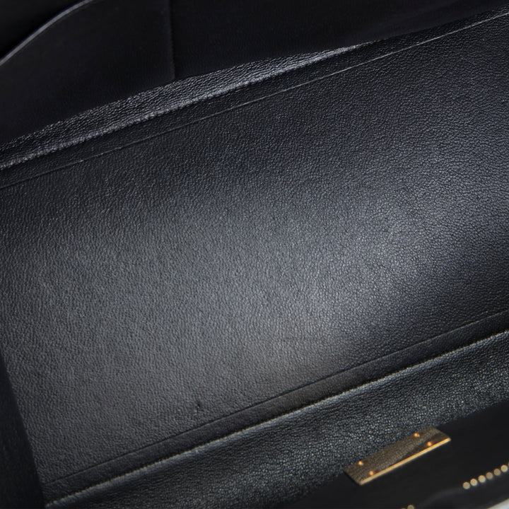 CELINE Trapeze Top Handle Bag - Blue/Taupe/Black