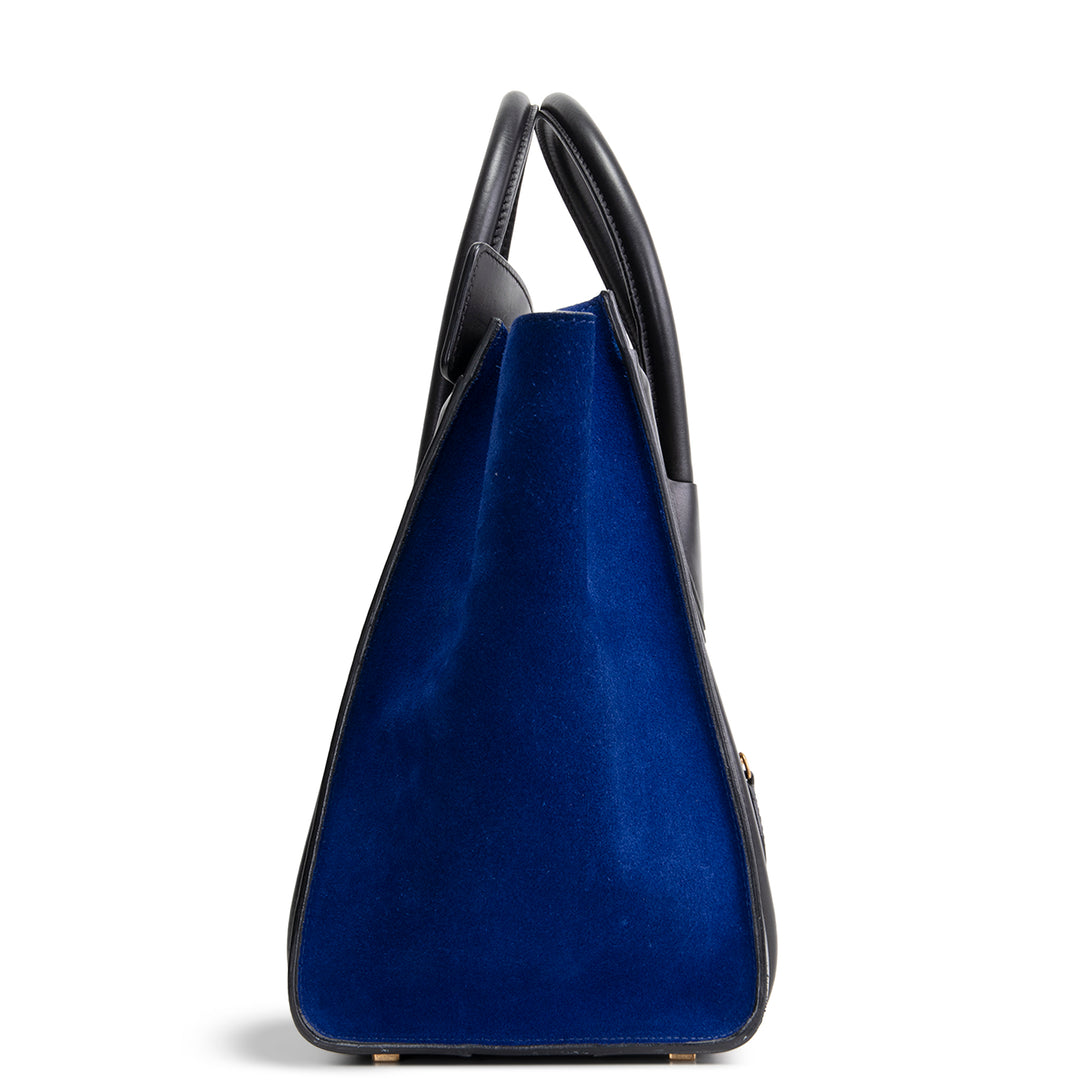CELINE Tricolor Phantom Luggage Tote- Black/Blue/Taupe OUTLET FINAL SALE