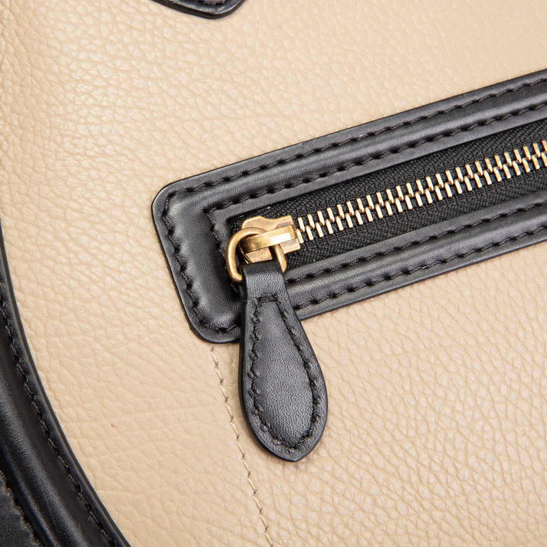 CELINE Tricolor Phantom Luggage Tote- Black/Blue/Taupe OUTLET FINAL SALE