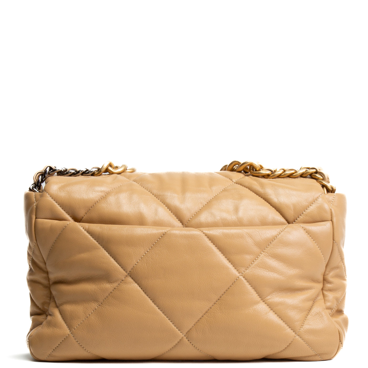 CHANEL Large 19 Flap Bag - Nude