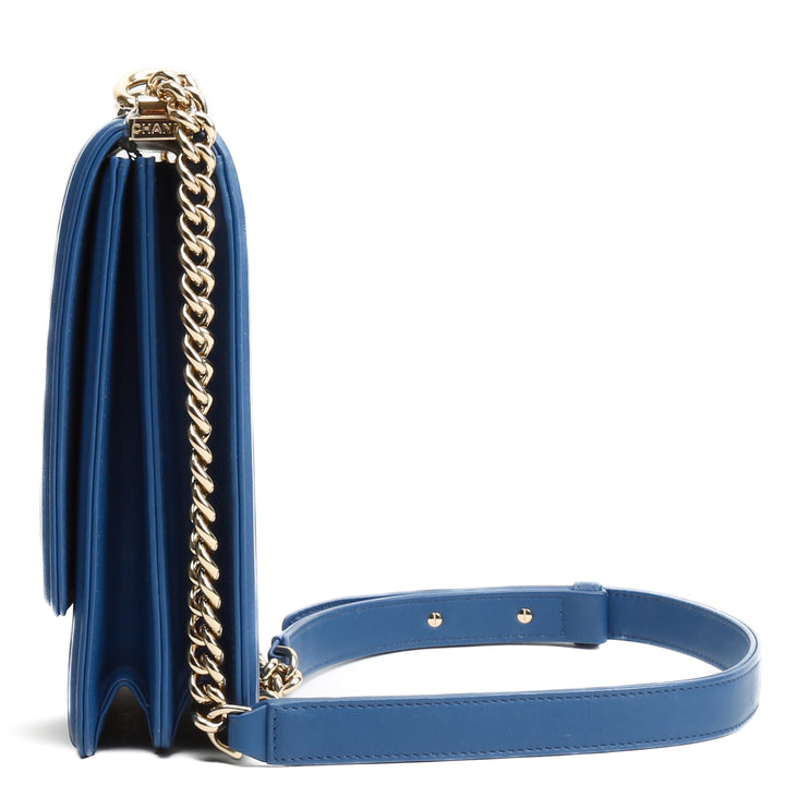 CHANEL North South Boy Bag - Royal Blue