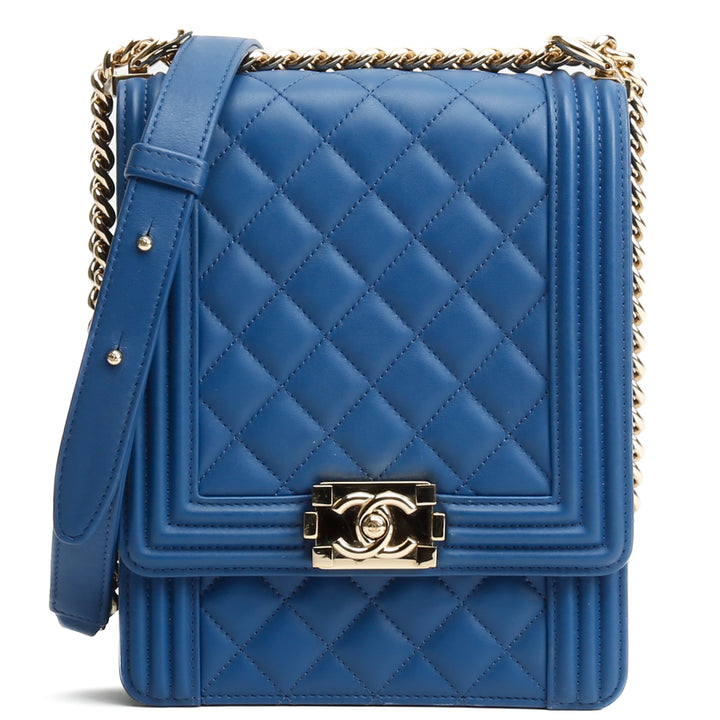 CHANEL North South Boy Bag - Royal Blue