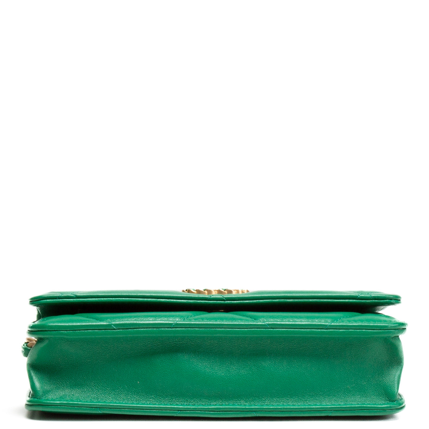 CHANEL 19 Wallet On Chain - Kelly Green