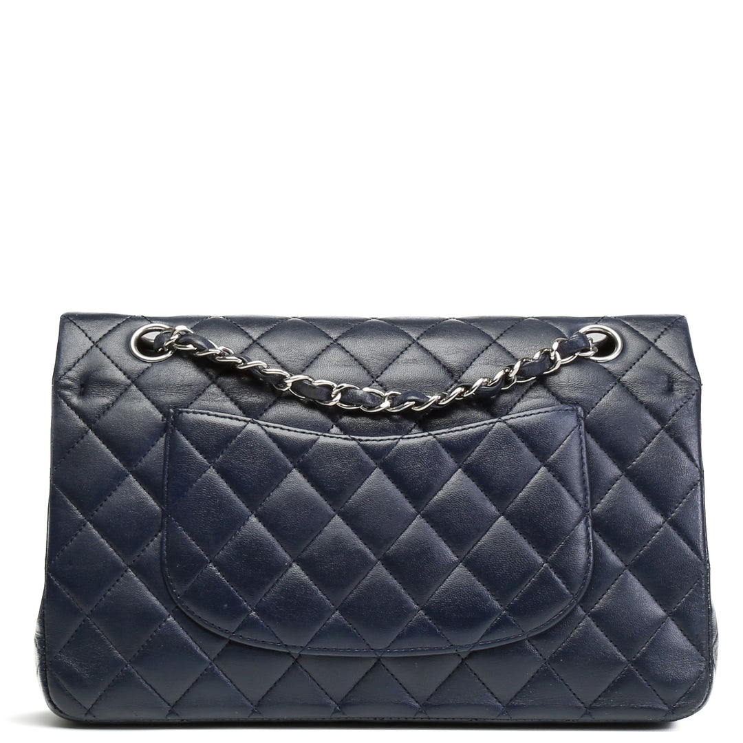 CHANEL Classic Quilted Double Flap Medium - Navy- OUTLET ITEM FINAL SALE