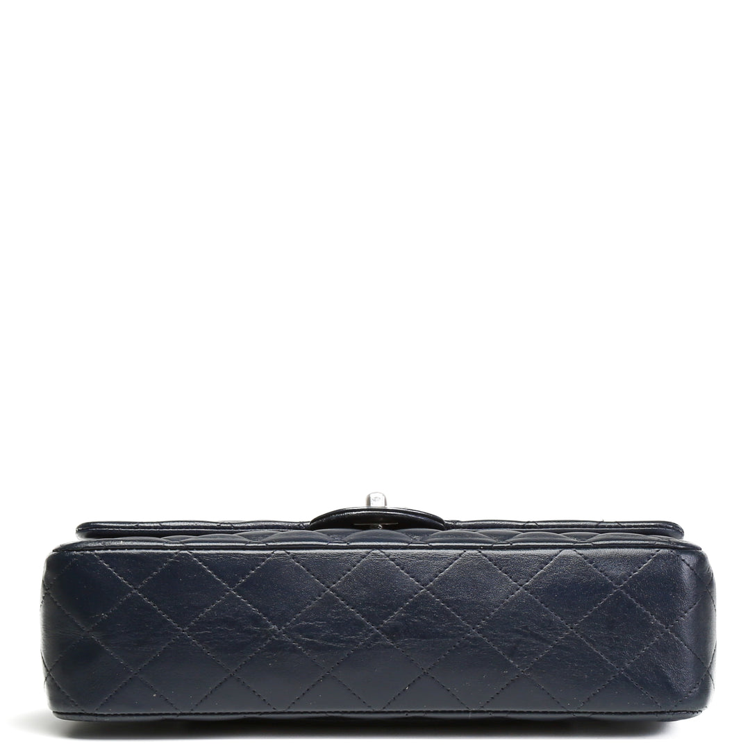 CHANEL Classic Quilted Double Flap Medium - Navy- OUTLET ITEM FINAL SALE