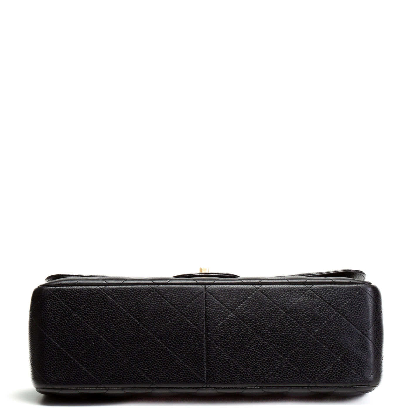 CHANEL Caviar Quilted Jumbo Double Flap - Black