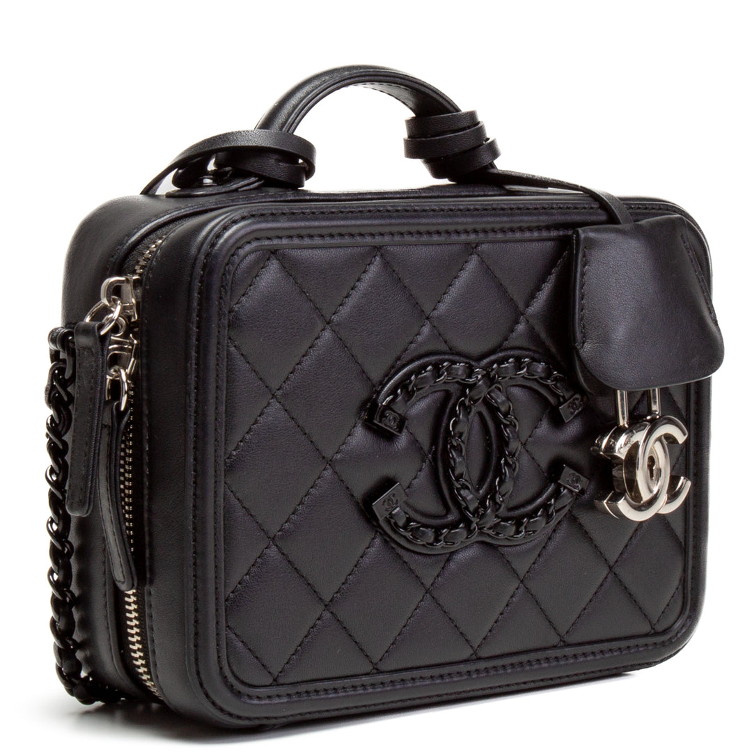 CHANEL Incognito CC Filigree Vanity Shoulder Bag - So Black