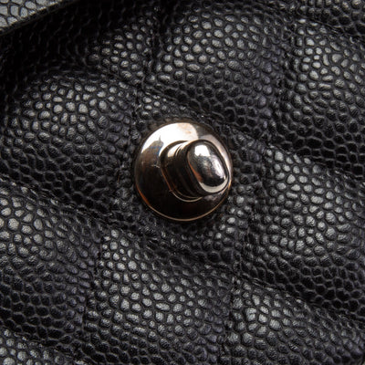 CHANEL Classic Caviar Medium Double Flap - Black