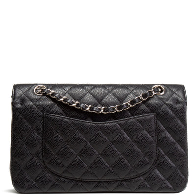 CHANEL Classic Caviar Medium Double Flap - Black