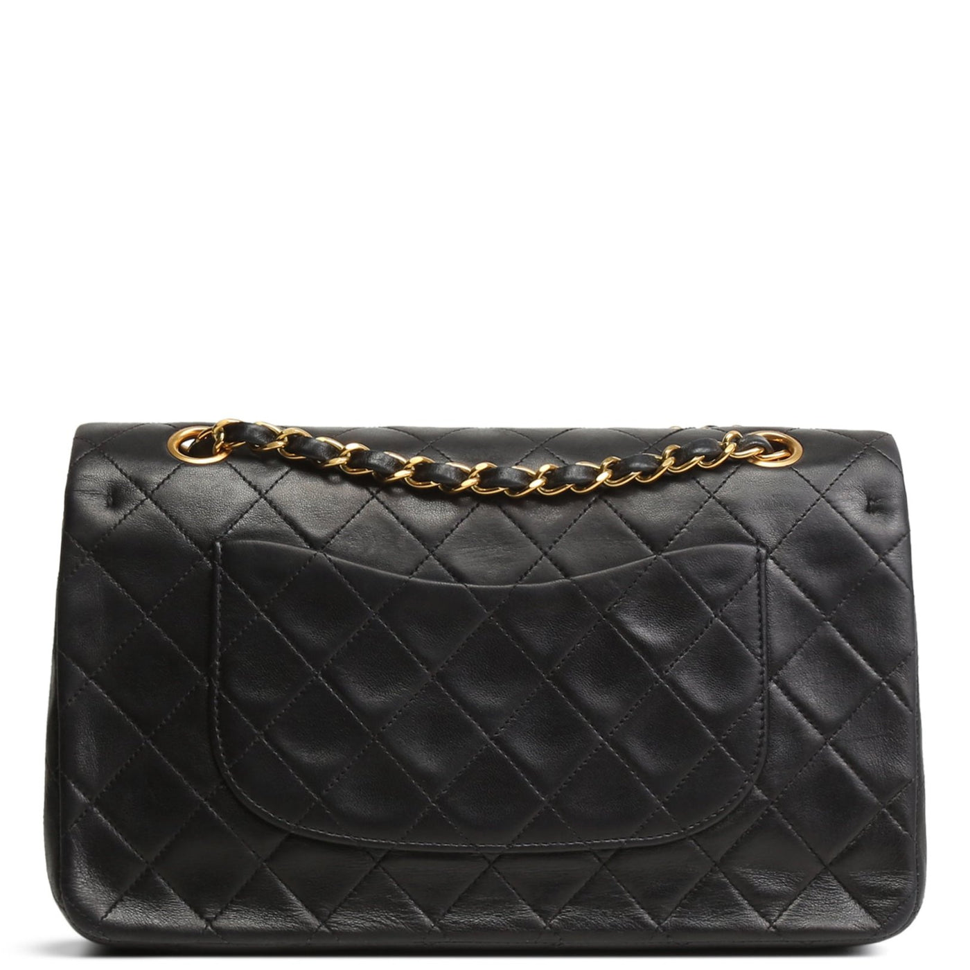 CHANEL Lambskin Medium Double Flap Bag - Black FINAL SALE OUTLET