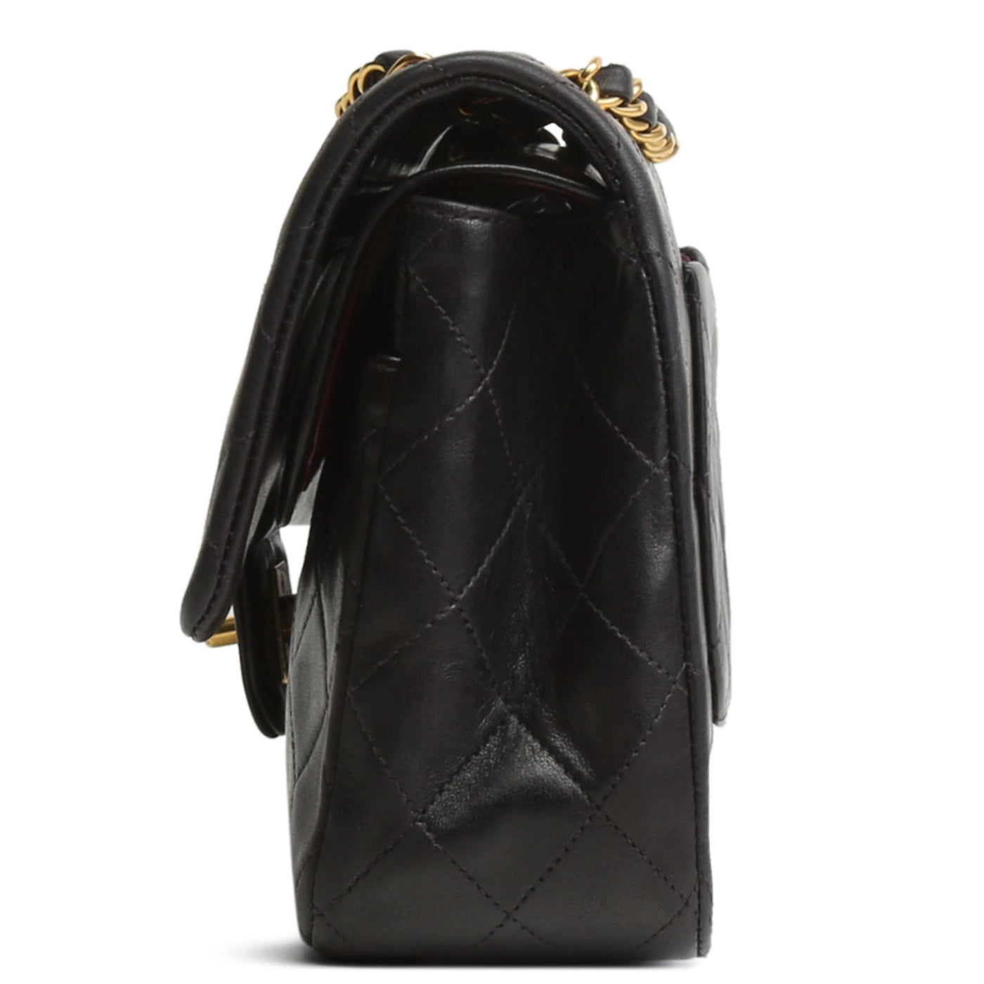 CHANEL Lambskin Medium Double Flap Bag - Black FINAL SALE OUTLET