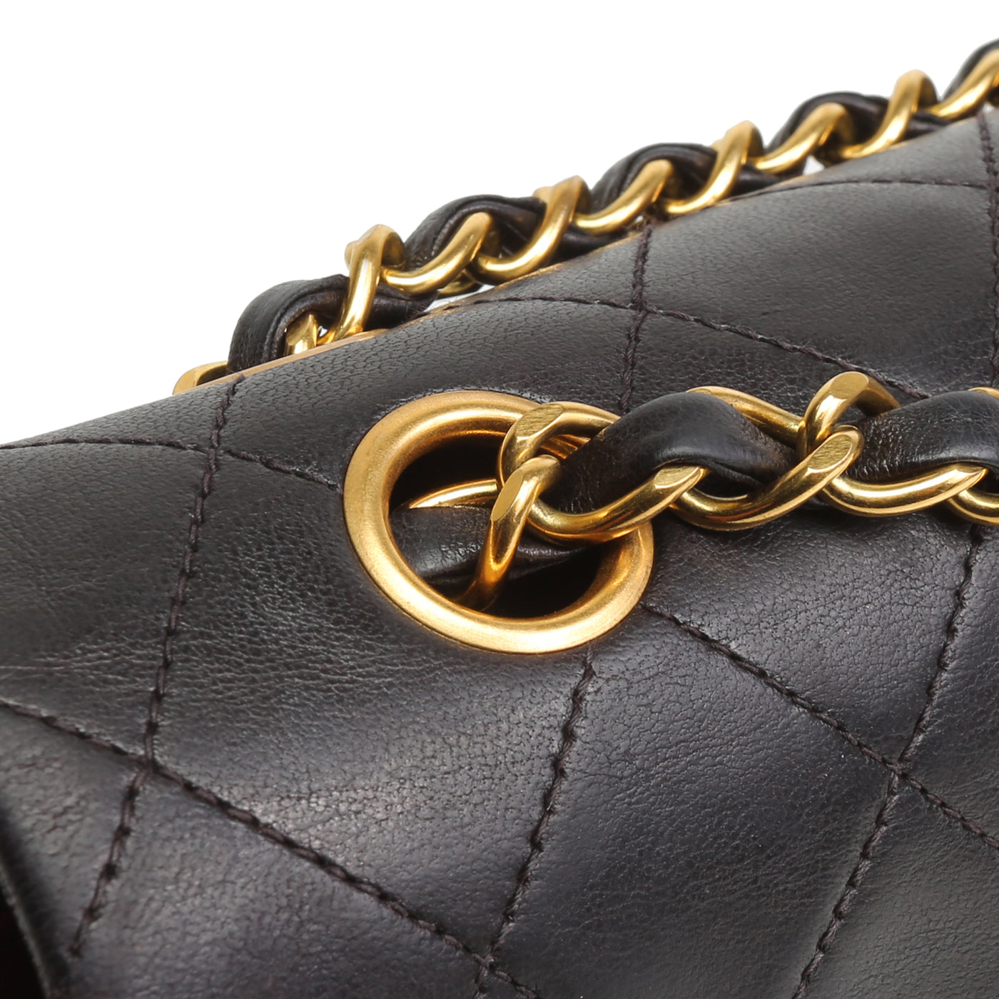 CHANEL Lambskin Medium Double Flap Bag - Black FINAL SALE OUTLET