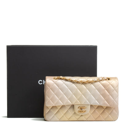 CHANEL Medium Double Flap Bag - Iridescent Champagne