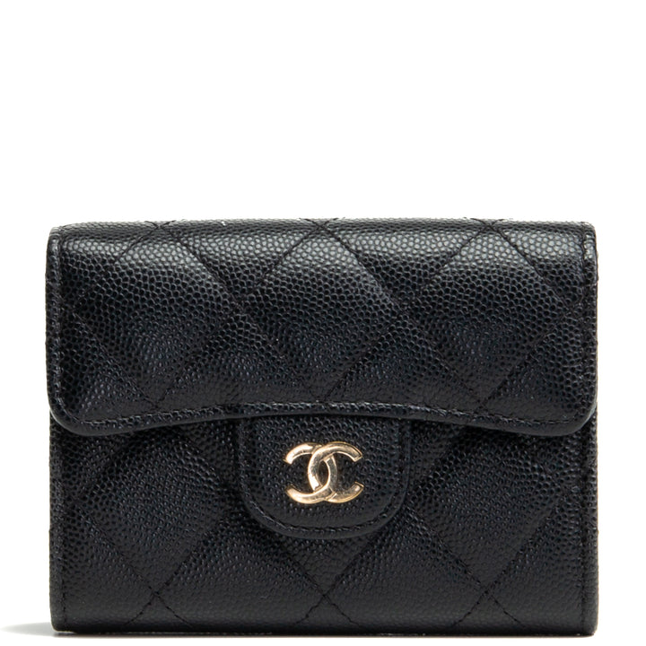 CHANEL Flap Cardholder Wallet - Black