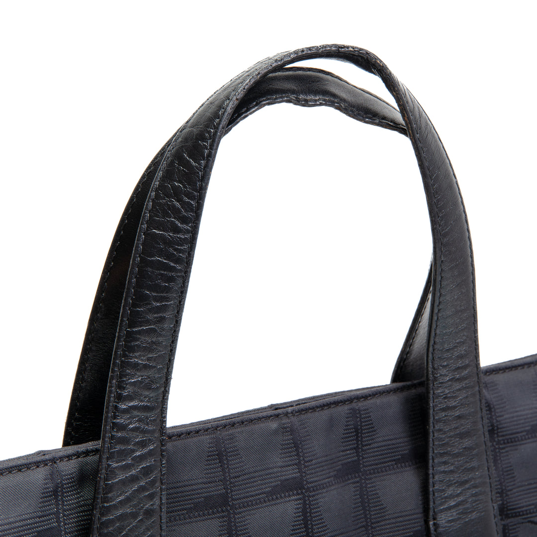 CHANEL Vintage Canvas Travel Ligne Tote - Black OUTLET FINAL SALE