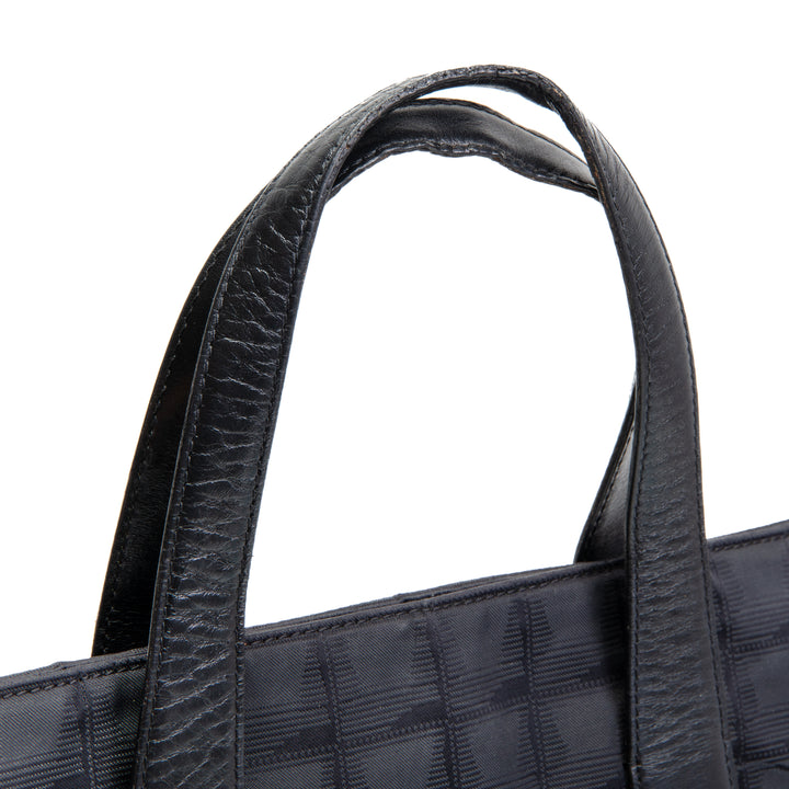 CHANEL Vintage Canvas Travel Ligne Tote - Black OUTLET FINAL SALE