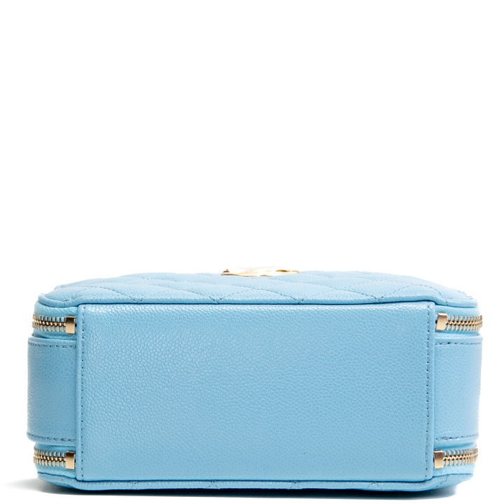 CHANEL Pick Me Up Logo Vanity Case- Baby Blue