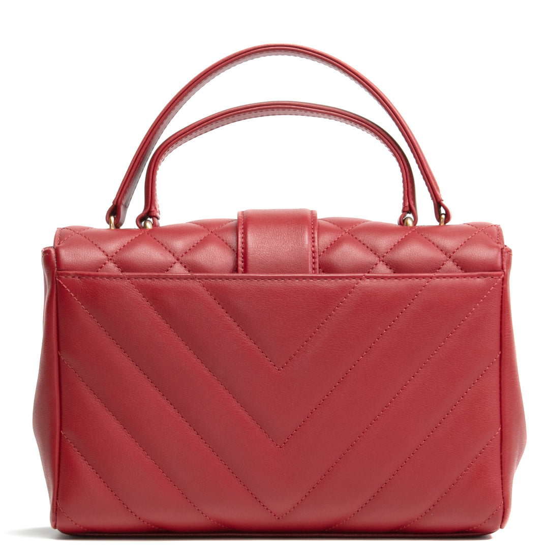 CHANEL In The City Top Handle Flap Bag - Red